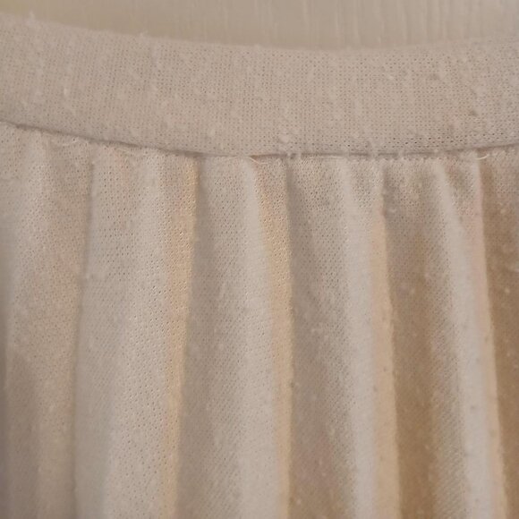 ILGWU union-made in the USA vintage 60s cream pleated midi skirt - Picture 7 of 8